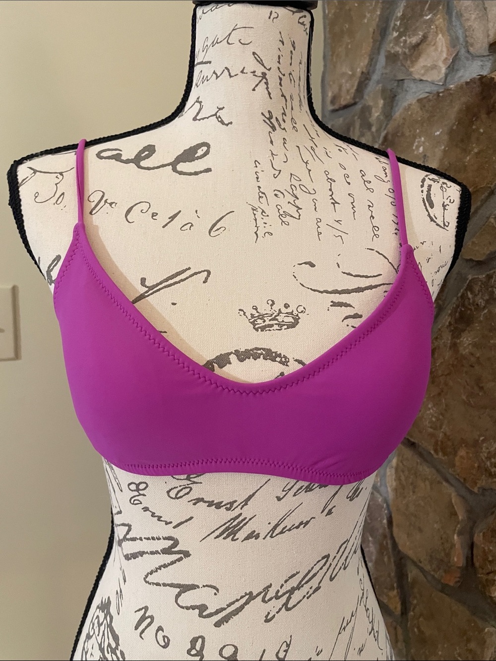 Mossimo Fuchsia Strappy Back Bikini Top Medium